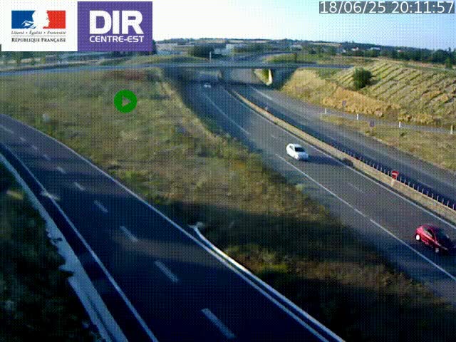 <h2>Webcam sur le contournement de Valence, sur la Nationale 7, caméra orientée vers Lyon</h2>
