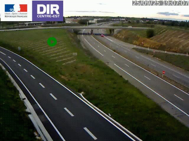 <h2>Webcam sur le contournement de Valence, sur la Nationale 7, caméra orientée vers Lyon</h2>
