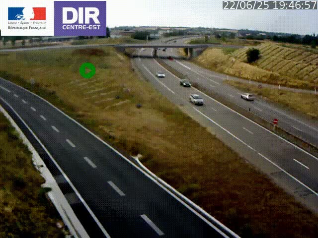 <h2>Webcam sur le contournement de Valence, sur la Nationale 7, caméra orientée vers Lyon</h2>
