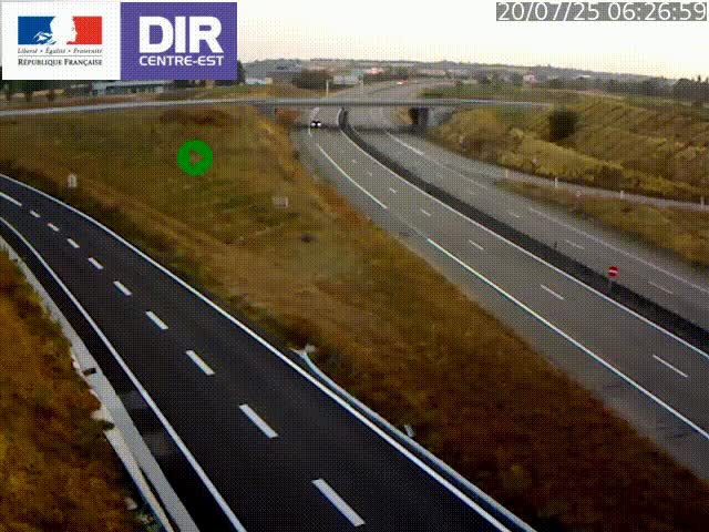 <h2>Webcam sur le contournement de Valence, sur la Nationale 7, caméra orientée vers Lyon</h2>