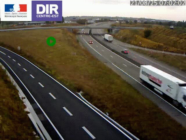 <h2>Webcam sur le contournement de Valence, sur la Nationale 7, caméra orientée vers Lyon</h2>