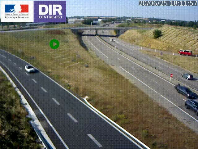 <h2>Webcam sur le contournement de Valence, sur la Nationale 7, caméra orientée vers Lyon</h2>