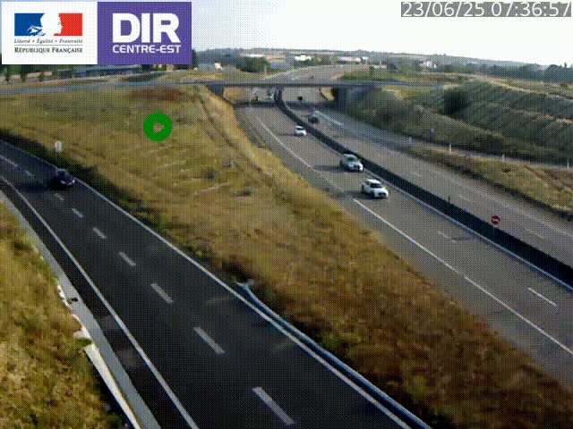 <h2>Webcam sur le contournement de Valence, sur la Nationale 7, caméra orientée vers Lyon</h2>