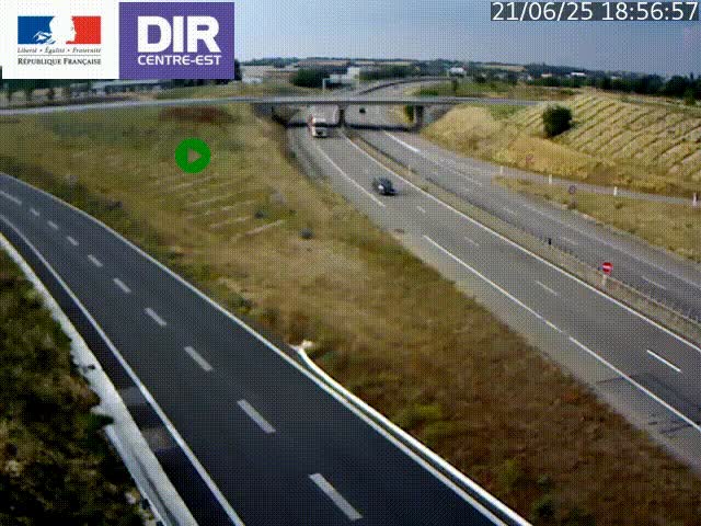 <h2>Webcam sur le contournement de Valence, sur la Nationale 7, caméra orientée vers Lyon</h2>