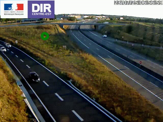 <h2>Webcam sur le contournement de Valence, sur la Nationale 7, caméra orientée vers Lyon</h2>