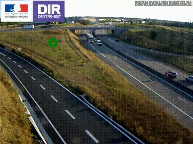 <h2>Webcam sur le contournement de Valence, sur la Nationale 7, caméra orientée vers Lyon</h2>