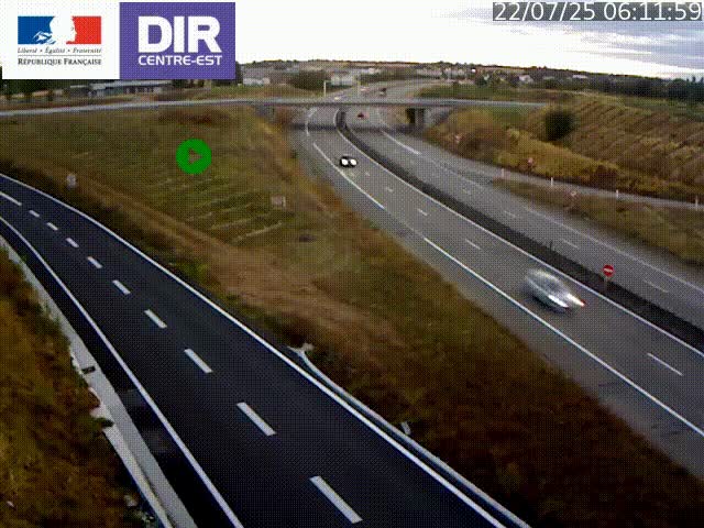 <h2>Webcam sur le contournement de Valence, sur la Nationale 7, caméra orientée vers Lyon</h2>
