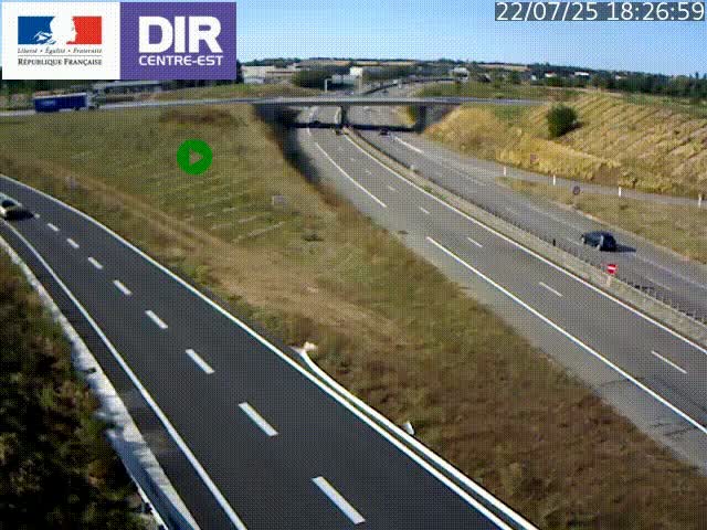 <h2>Webcam sur le contournement de Valence, sur la Nationale 7, caméra orientée vers Lyon</h2>