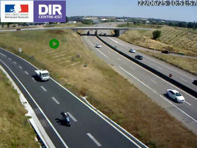 <h2>Webcam sur le contournement de Valence, sur la Nationale 7, caméra orientée vers Lyon</h2>