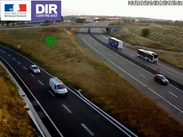 <h2>Webcam sur le contournement de Valence, sur la Nationale 7, caméra orientée vers Lyon</h2>