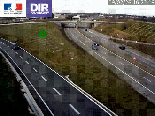 <h2>Webcam sur le contournement de Valence, sur la Nationale 7, caméra orientée vers Lyon</h2>