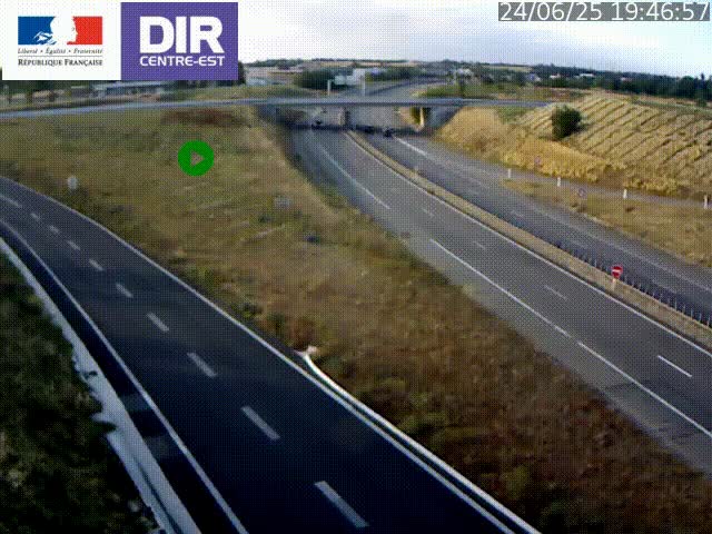 <h2>Webcam sur le contournement de Valence, sur la Nationale 7, caméra orientée vers Lyon</h2>