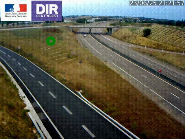 <h2>Webcam sur le contournement de Valence, sur la Nationale 7, caméra orientée vers Lyon</h2>