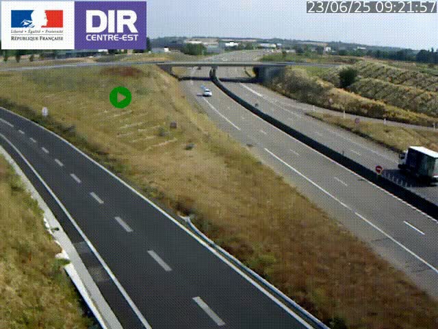 <h2>Webcam sur le contournement de Valence, sur la Nationale 7, caméra orientée vers Lyon</h2>