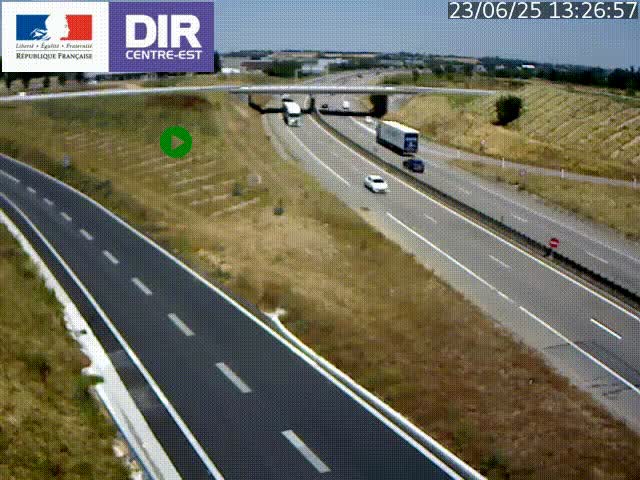 <h2>Webcam sur le contournement de Valence, sur la Nationale 7, caméra orientée vers Lyon</h2>