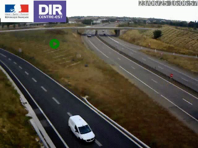 <h2>Webcam sur le contournement de Valence, sur la Nationale 7, caméra orientée vers Lyon</h2>