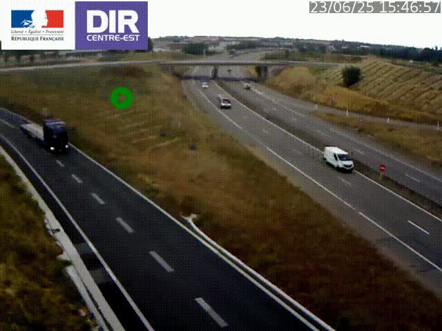 <h2>Webcam sur le contournement de Valence, sur la Nationale 7, caméra orientée vers Lyon</h2>
