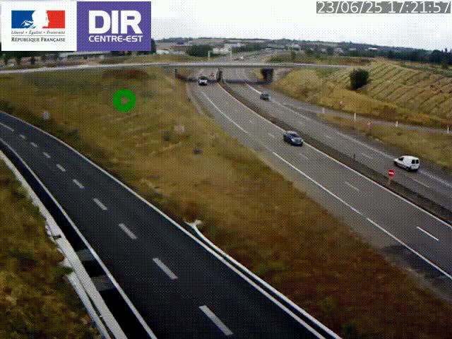 <h2>Webcam sur le contournement de Valence, sur la Nationale 7, caméra orientée vers Lyon</h2>