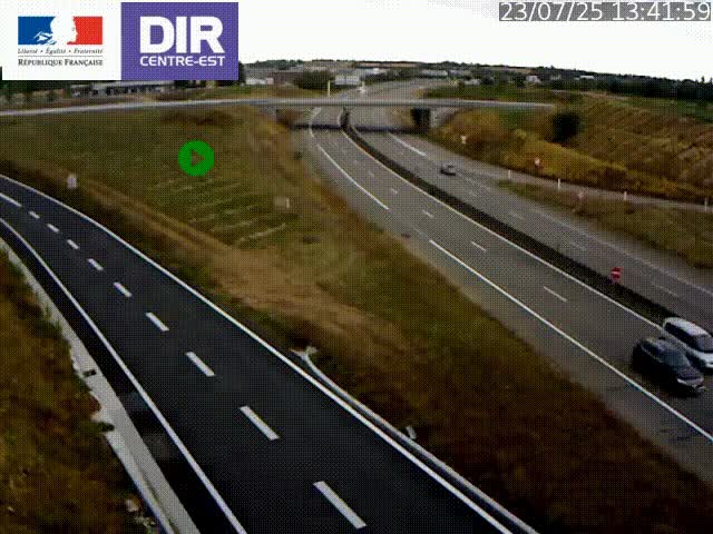 <h2>Webcam sur le contournement de Valence, sur la Nationale 7, caméra orientée vers Lyon</h2>