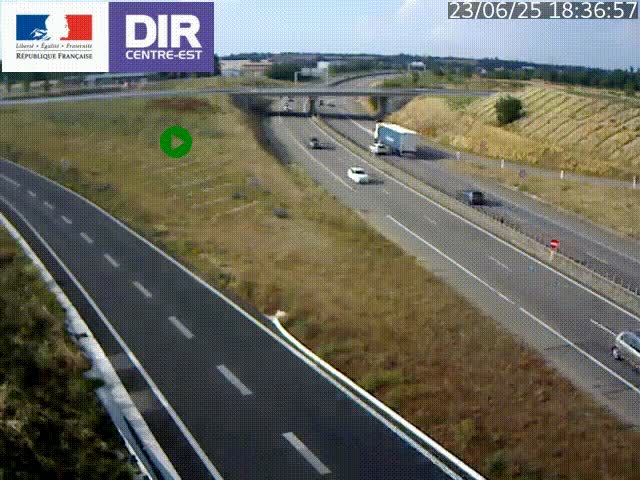 <h2>Webcam sur le contournement de Valence, sur la Nationale 7, caméra orientée vers Lyon</h2>
