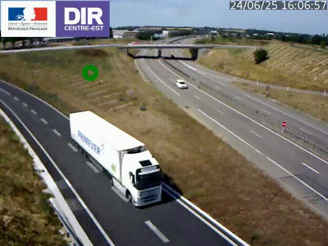 <h2>Webcam sur le contournement de Valence, sur la Nationale 7, caméra orientée vers Lyon</h2>