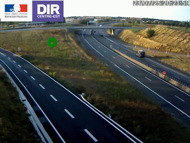 <h2>Webcam sur le contournement de Valence, sur la Nationale 7, caméra orientée vers Lyon</h2>