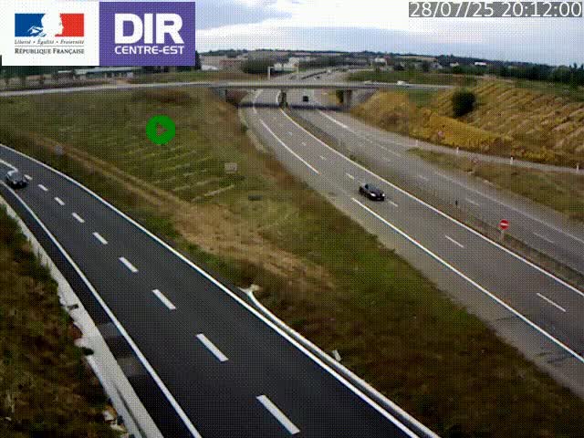 <h2>Webcam sur le contournement de Valence, sur la Nationale 7, caméra orientée vers Lyon</h2>