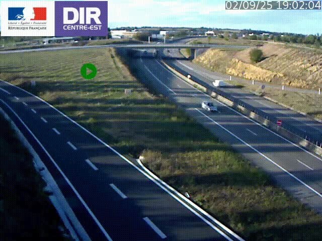 <h2>Webcam sur le contournement de Valence, sur la Nationale 7, caméra orientée vers Lyon</h2>