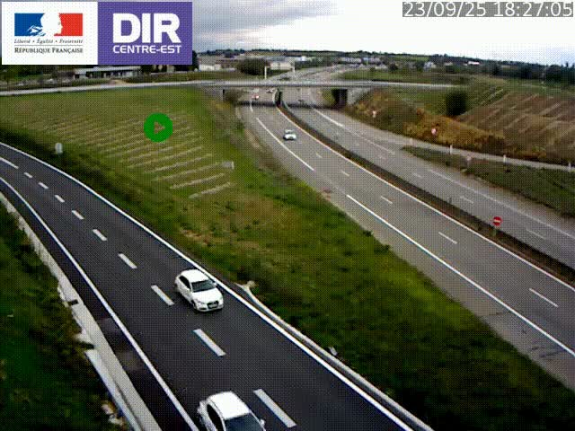 <h2>Webcam sur le contournement de Valence, sur la Nationale 7, caméra orientée vers Lyon</h2>