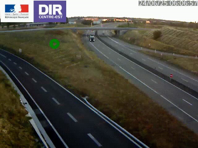 <h2>Webcam sur le contournement de Valence, sur la Nationale 7, caméra orientée vers Lyon</h2>
