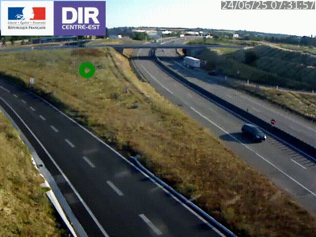 <h2>Webcam sur le contournement de Valence, sur la Nationale 7, caméra orientée vers Lyon</h2>