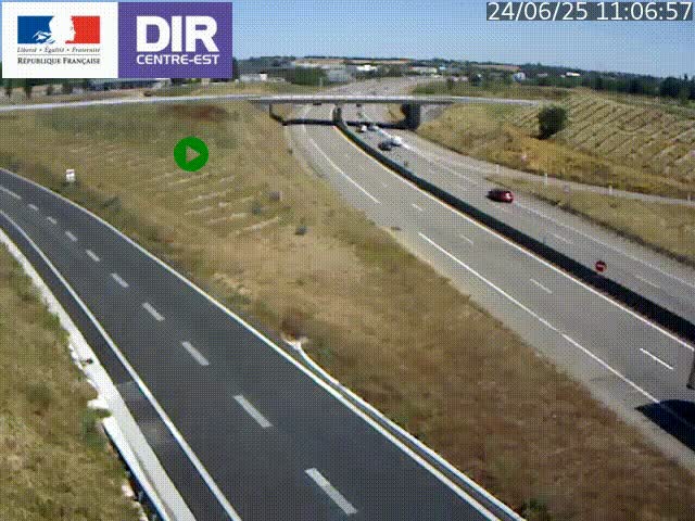 <h2>Webcam sur le contournement de Valence, sur la Nationale 7, caméra orientée vers Lyon</h2>