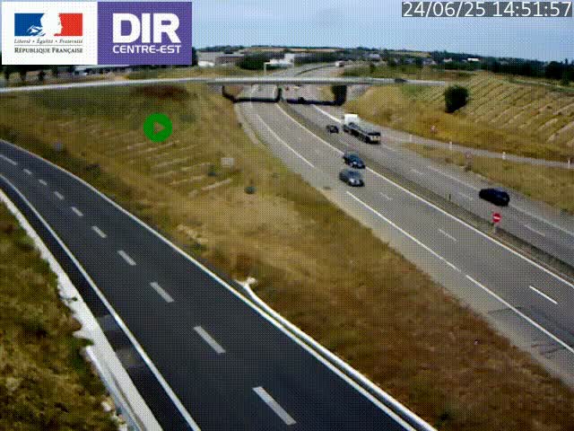 <h2>Webcam sur le contournement de Valence, sur la Nationale 7, caméra orientée vers Lyon</h2>