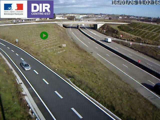 <h2>Webcam sur le contournement de Valence, sur la Nationale 7, caméra orientée vers Lyon</h2>