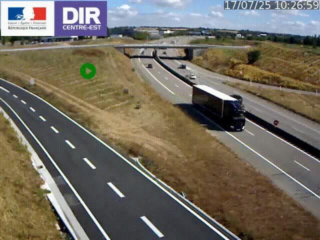 <h2>Webcam sur le contournement de Valence, sur la Nationale 7, caméra orientée vers Lyon</h2>