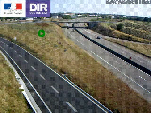<h2>Webcam sur le contournement de Valence, sur la Nationale 7, caméra orientée vers Lyon</h2>