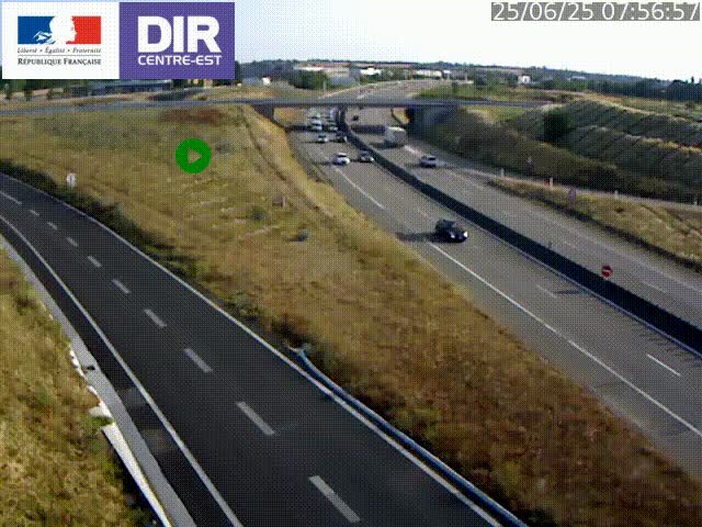 <h2>Webcam sur le contournement de Valence, sur la Nationale 7, caméra orientée vers Lyon</h2>
