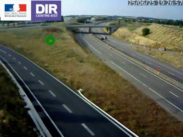 <h2>Webcam sur le contournement de Valence, sur la Nationale 7, caméra orientée vers Lyon</h2>