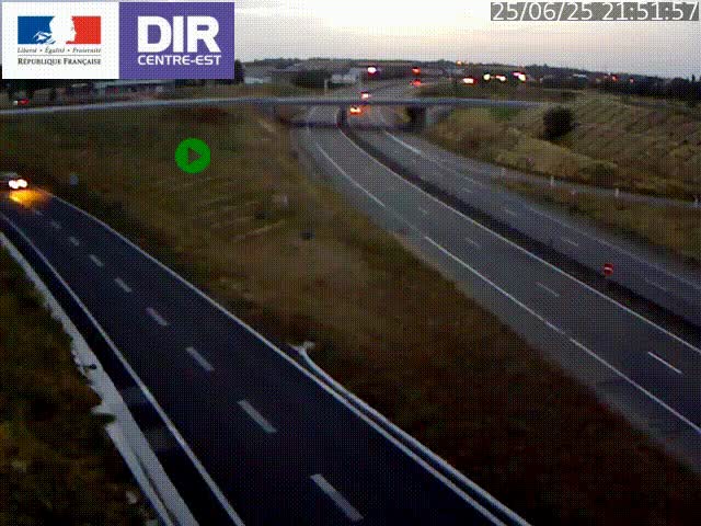 <h2>Webcam sur le contournement de Valence, sur la Nationale 7, caméra orientée vers Lyon</h2>