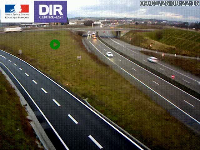 <h2>Webcam sur le contournement de Valence, sur la Nationale 7, caméra orientée vers Lyon</h2>