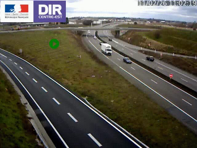 <h2>Webcam sur le contournement de Valence, sur la Nationale 7, caméra orientée vers Lyon</h2>