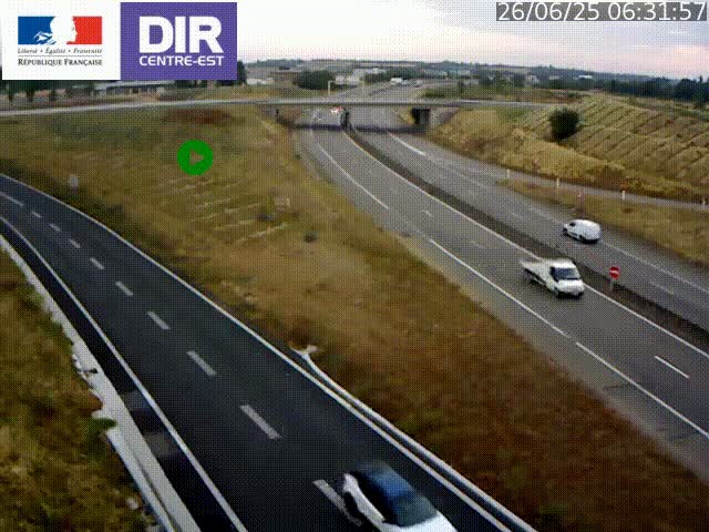<h2>Webcam sur le contournement de Valence, sur la Nationale 7, caméra orientée vers Lyon</h2>