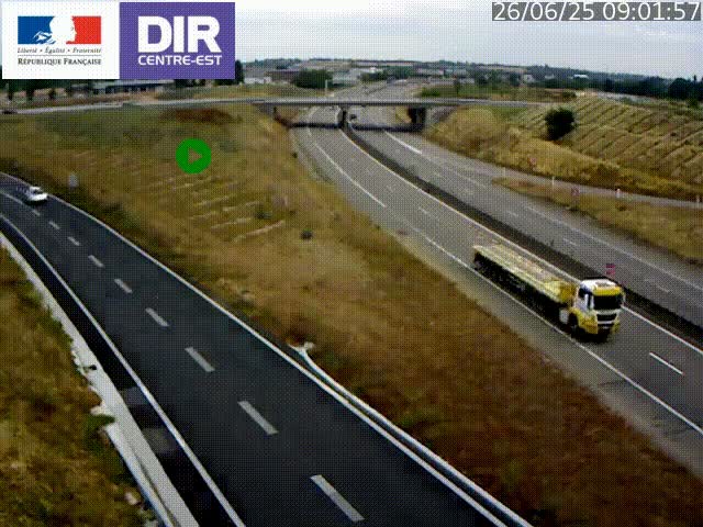 <h2>Webcam sur le contournement de Valence, sur la Nationale 7, caméra orientée vers Lyon</h2>