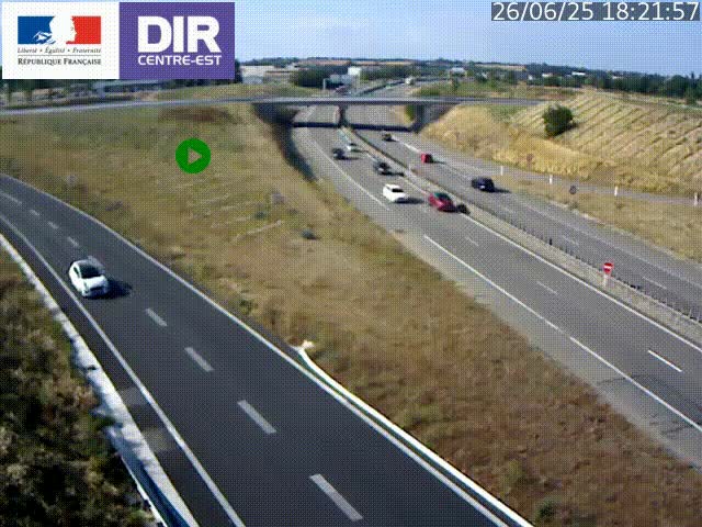 <h2>Webcam sur le contournement de Valence, sur la Nationale 7, caméra orientée vers Lyon</h2>