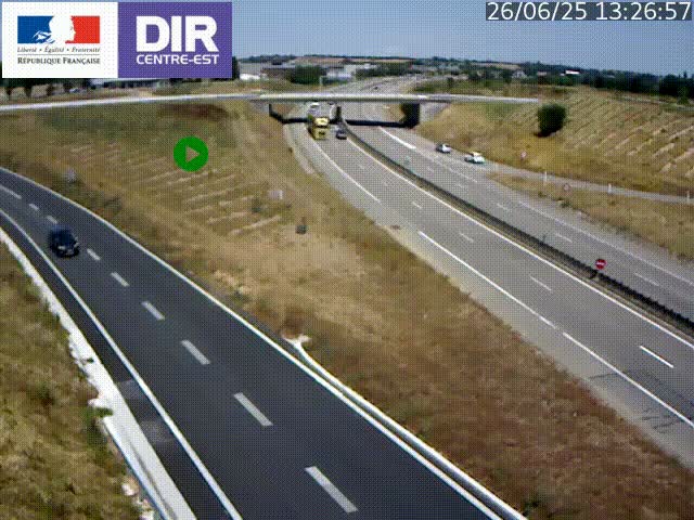 <h2>Webcam sur le contournement de Valence, sur la Nationale 7, caméra orientée vers Lyon</h2>
