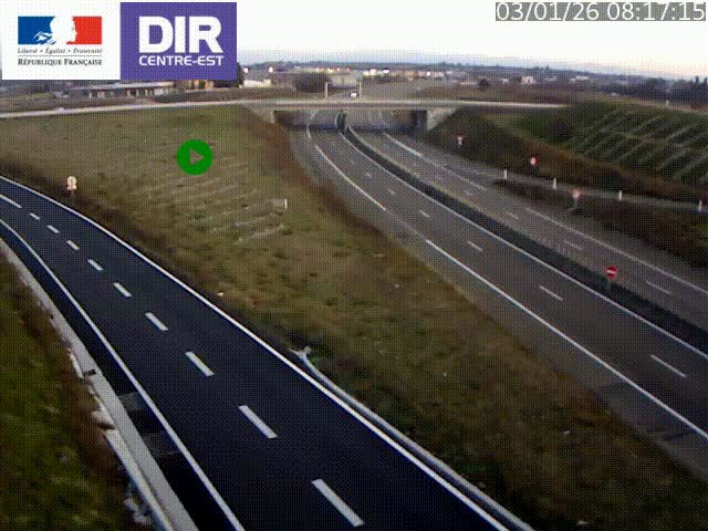 <h2>Webcam sur le contournement de Valence, sur la Nationale 7, caméra orientée vers Lyon</h2>