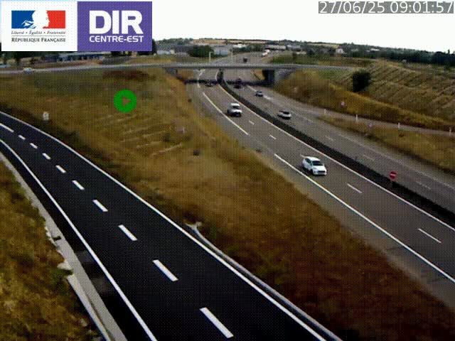 <h2>Webcam sur le contournement de Valence, sur la Nationale 7, caméra orientée vers Lyon</h2>