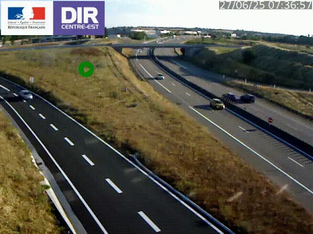 <h2>Webcam sur le contournement de Valence, sur la Nationale 7, caméra orientée vers Lyon</h2>