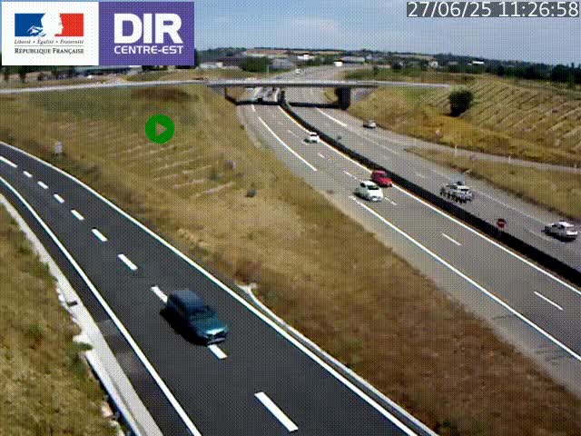<h2>Webcam sur le contournement de Valence, sur la Nationale 7, caméra orientée vers Lyon</h2>