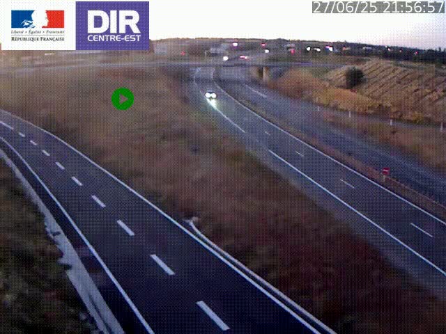 <h2>Webcam sur le contournement de Valence, sur la Nationale 7, caméra orientée vers Lyon</h2>